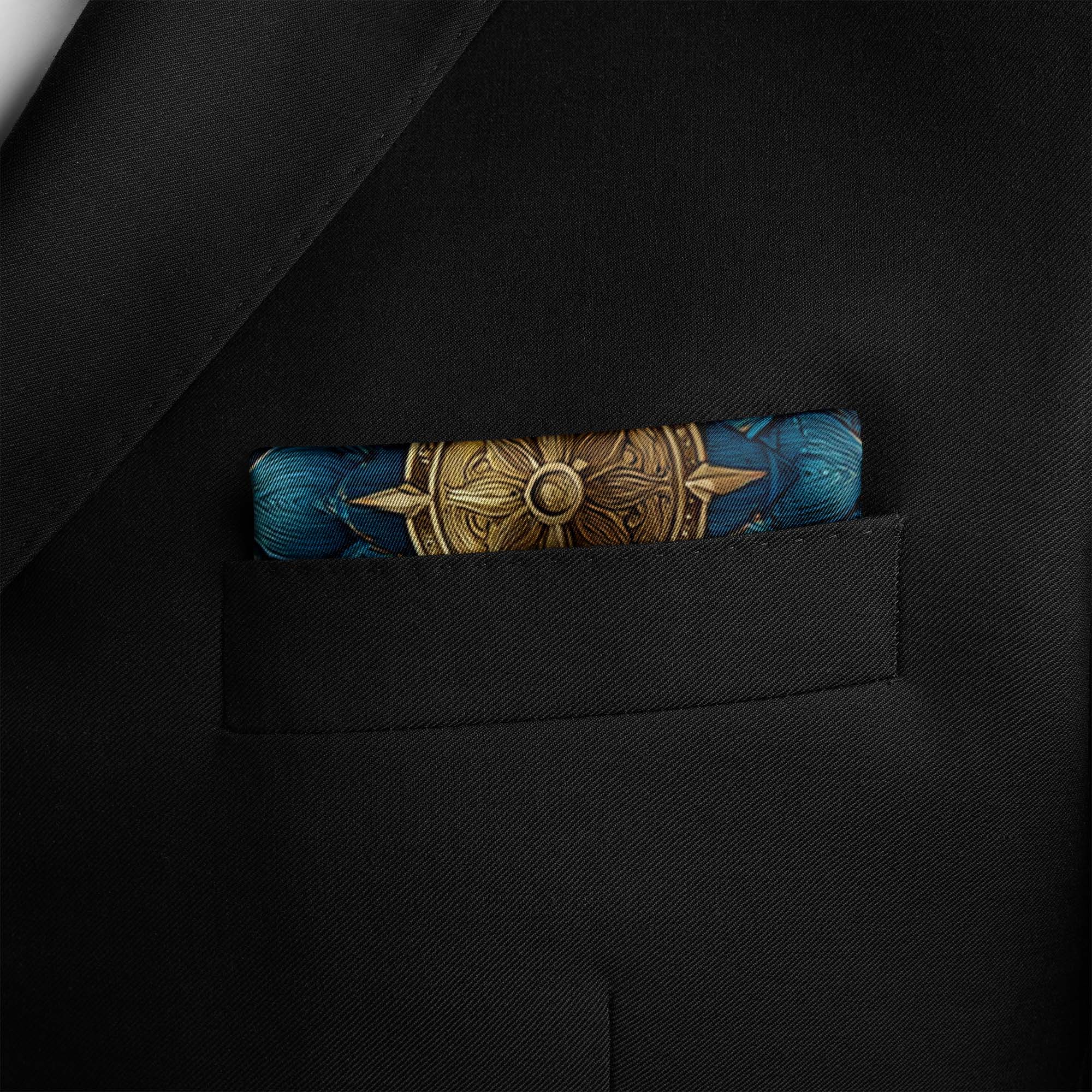 THE ASTRAL BLOOM SILK POCKET SQUARE