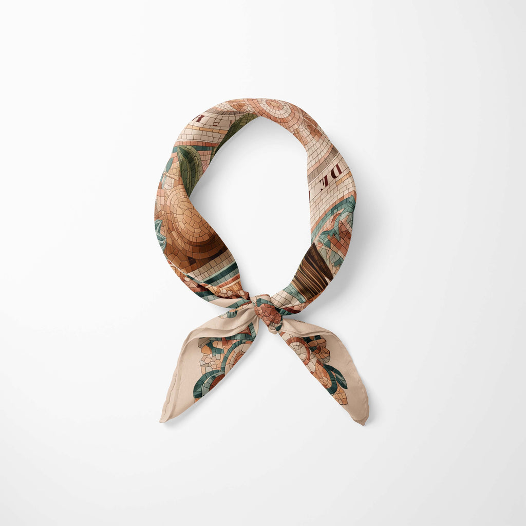 ANTIQUE MOSAIC GARDEN NECK SCARF