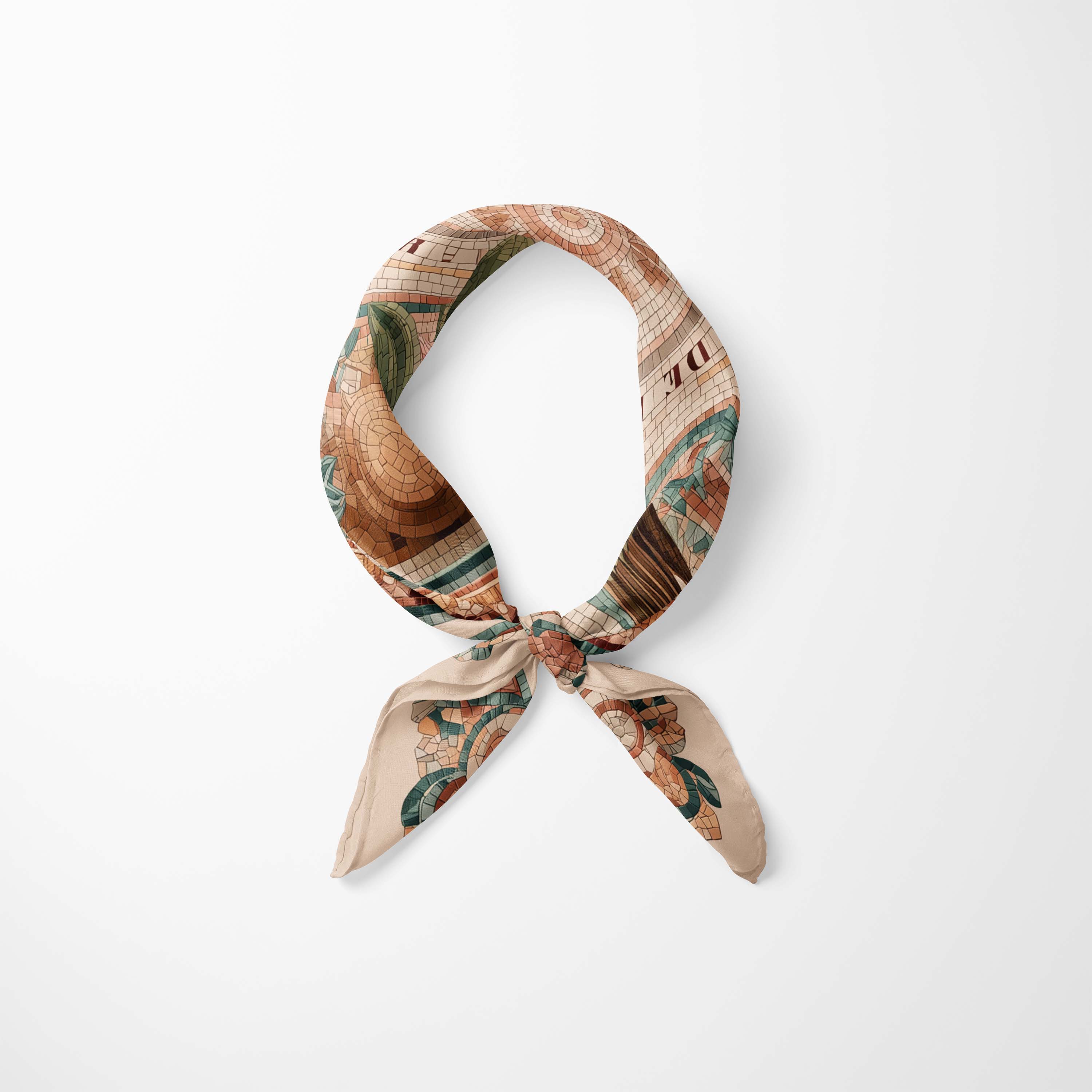 ANTIQUE GROTESQUE NECK SCARF