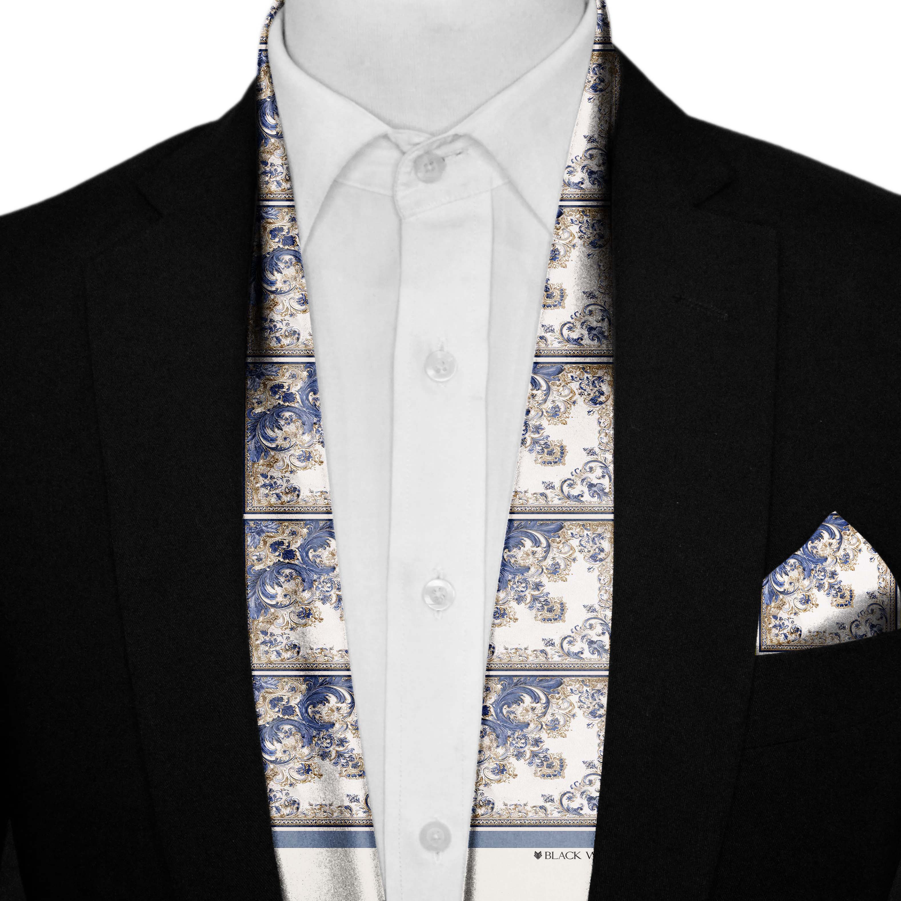 FIORENZA MEN SCARF AND POCKET SQUARE SET – PREMIUM COLLECTION