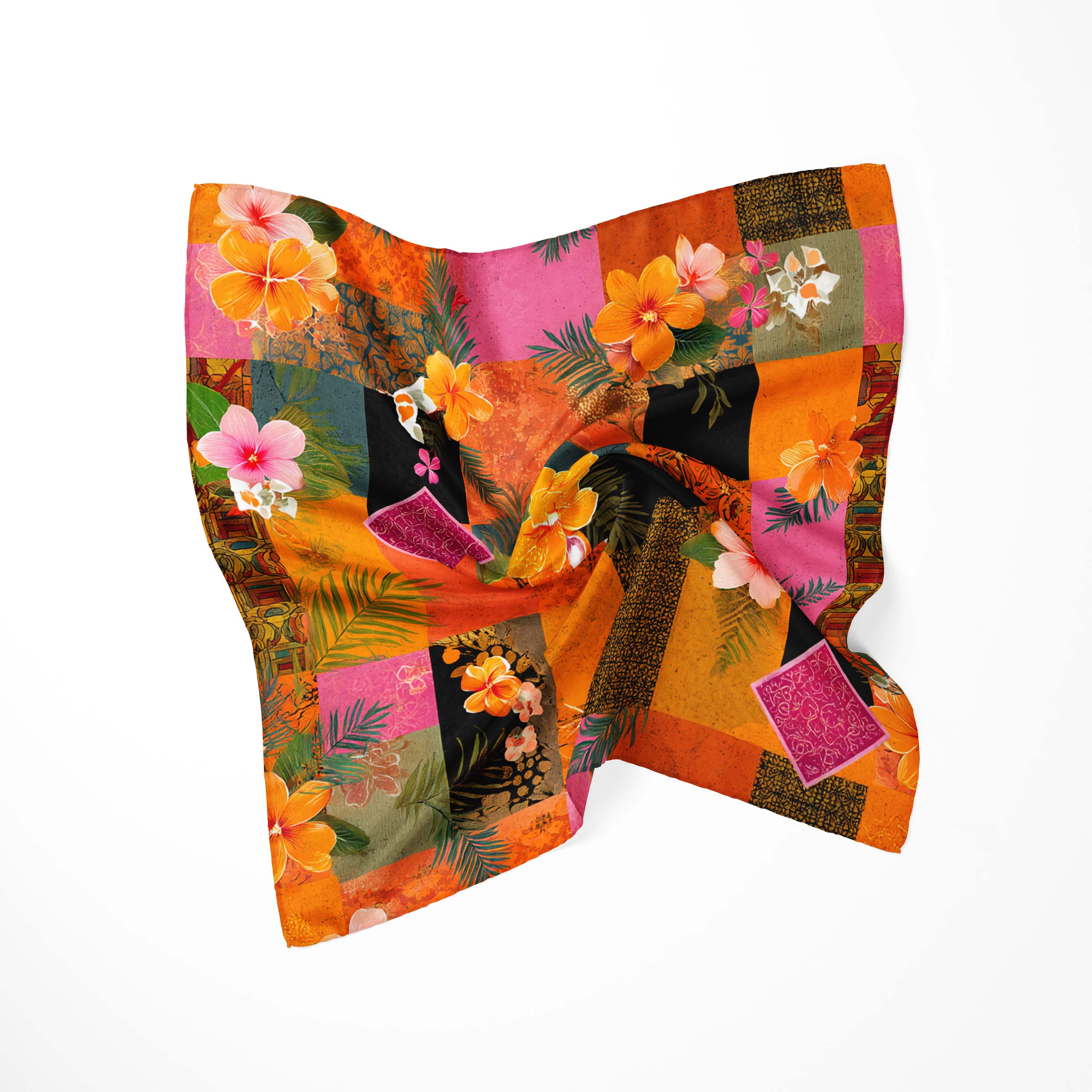 PARADISE FLORAL NECK SCARF