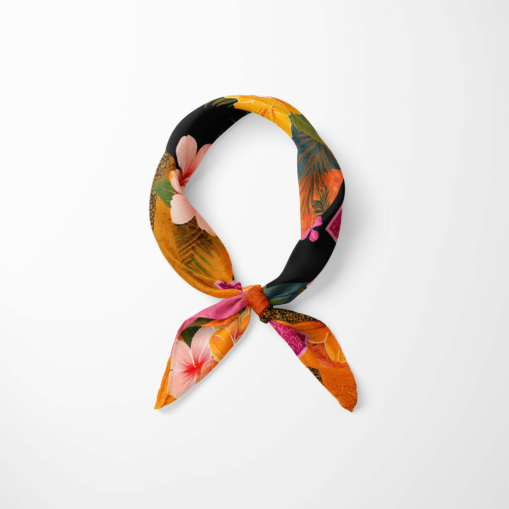 PARADISE FLORAL NECK SCARF