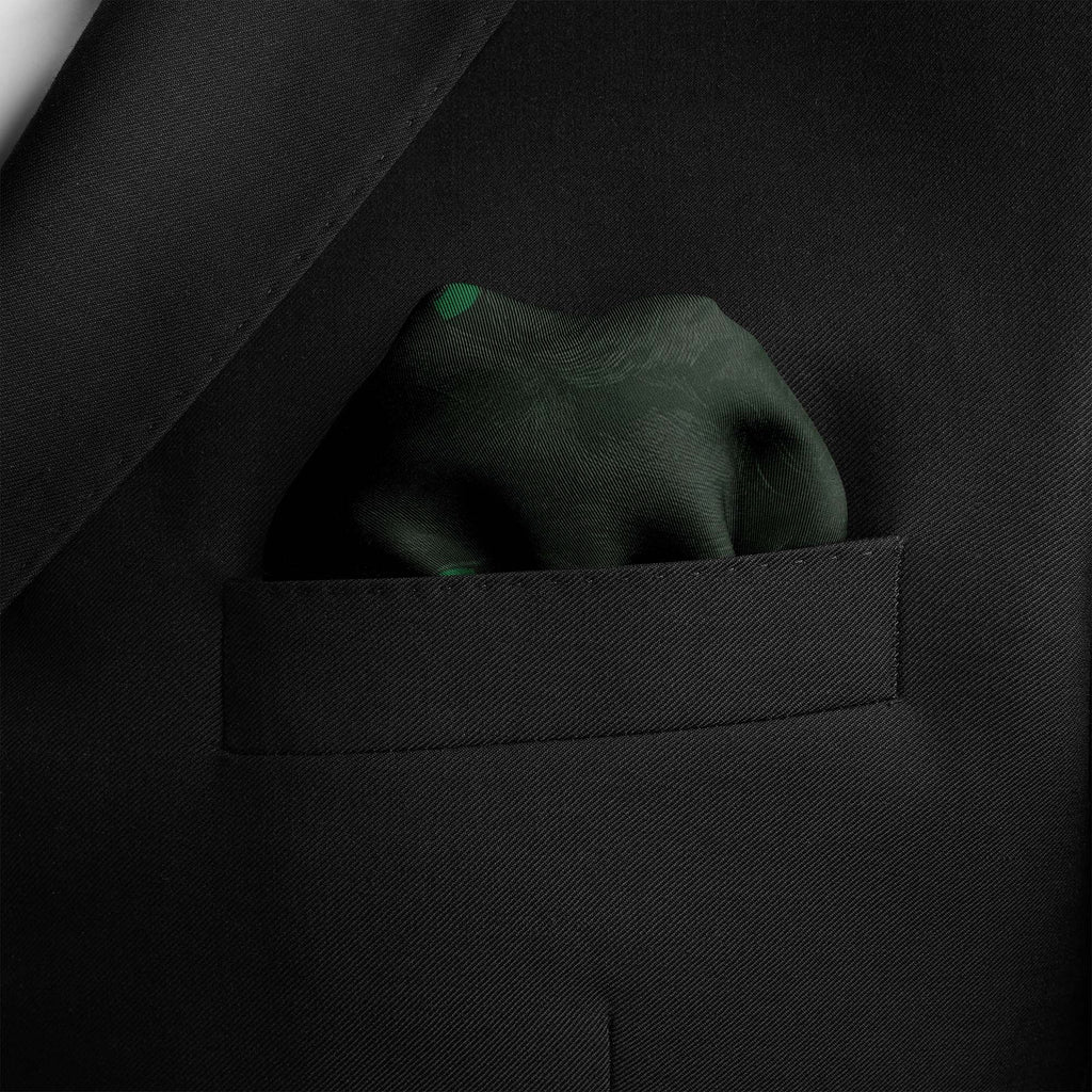 THE BLACK SOVEREIGN SILK POCKET SQUARE