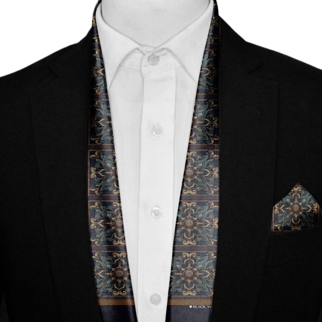 BARZIN MEN SCARF AND POCKET SQUARE SET – PREMIUM COLLECTION