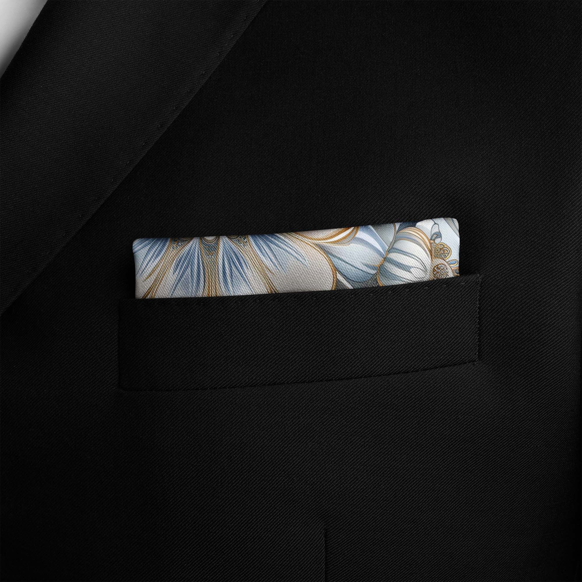 LUXURY ARABIC SILK POCKET SQUARE