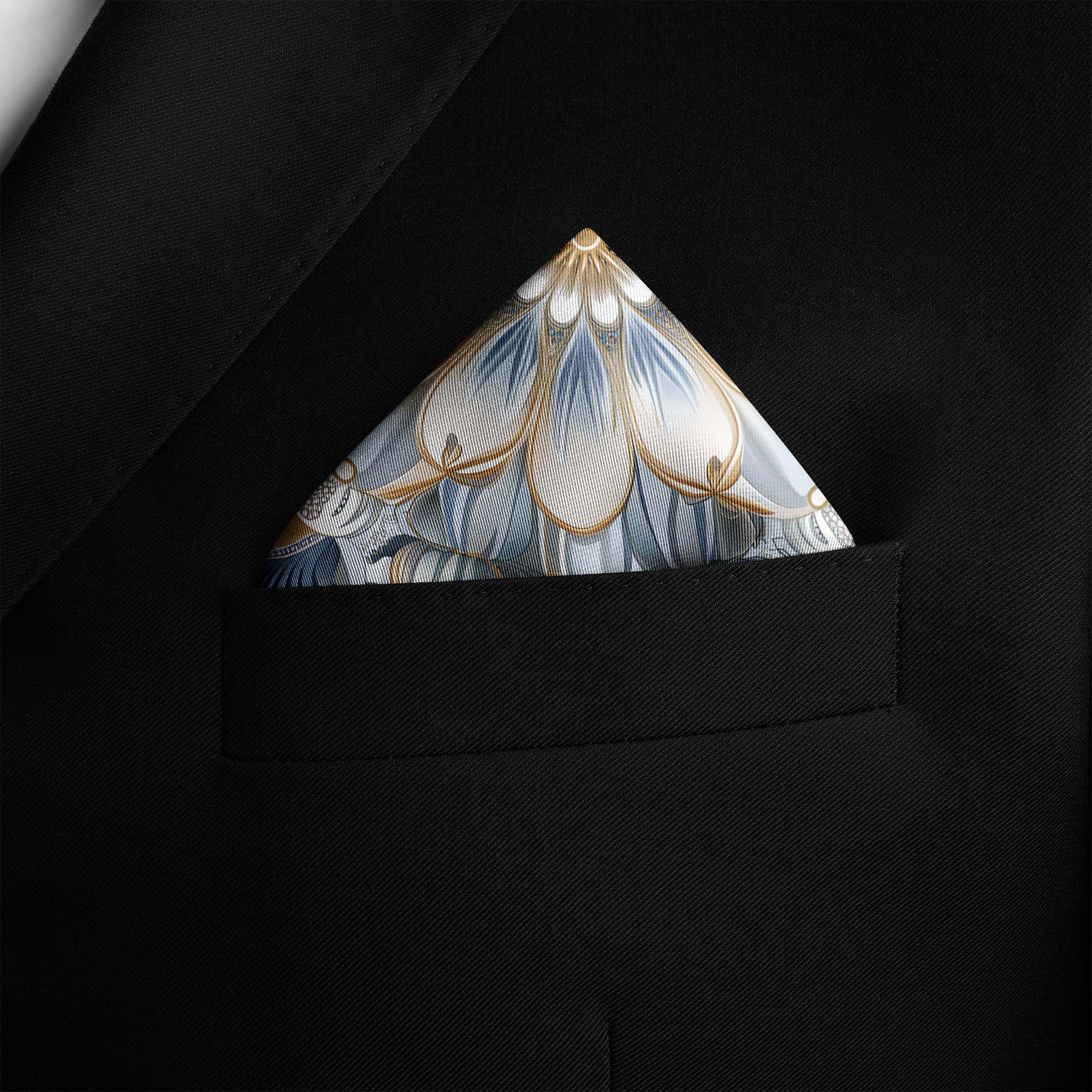 LUXURY ARABIC SILK POCKET SQUARE