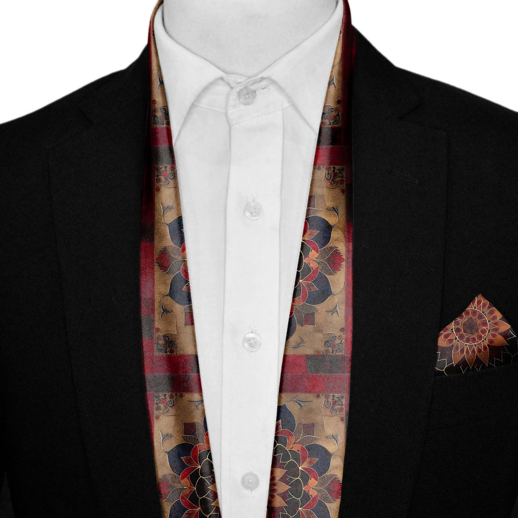 DONNA POBUK MEN SCARF AND POCKET SQUARE SET – PREMIUM COLLECTION