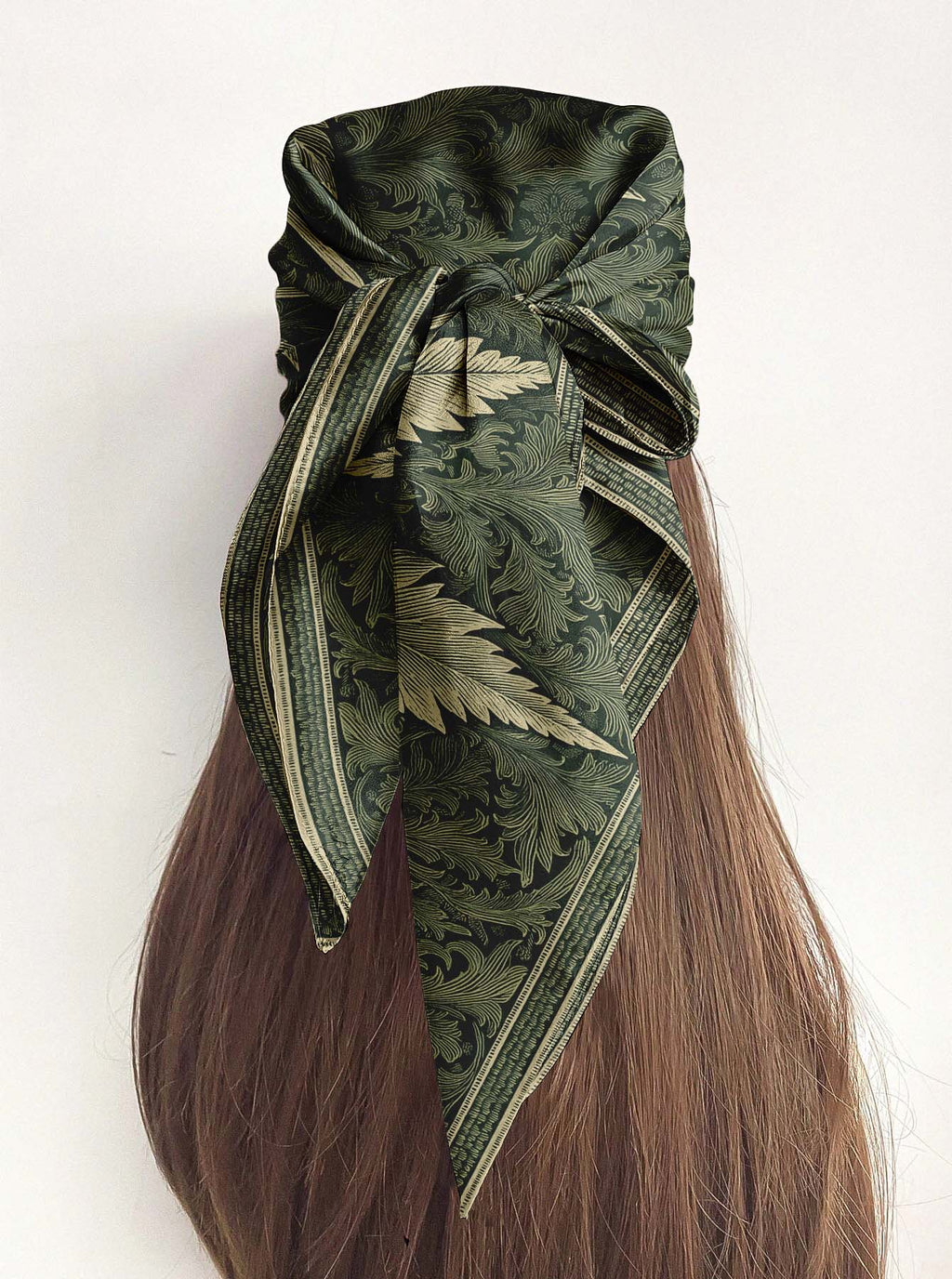 VERDANT SILK HEAD SCARF