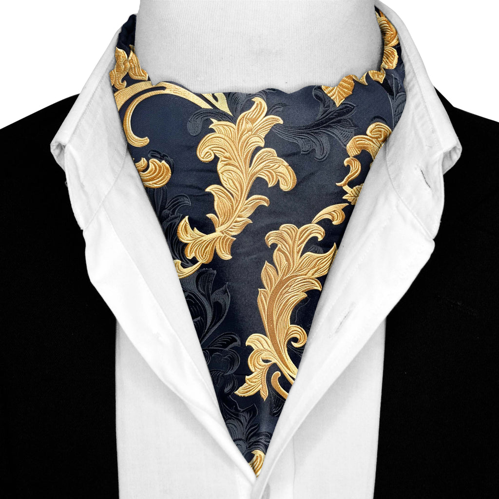GENERATIVE SILK ASCOT AND POCKET SQUARE SET – PREMIUM COLLECTION