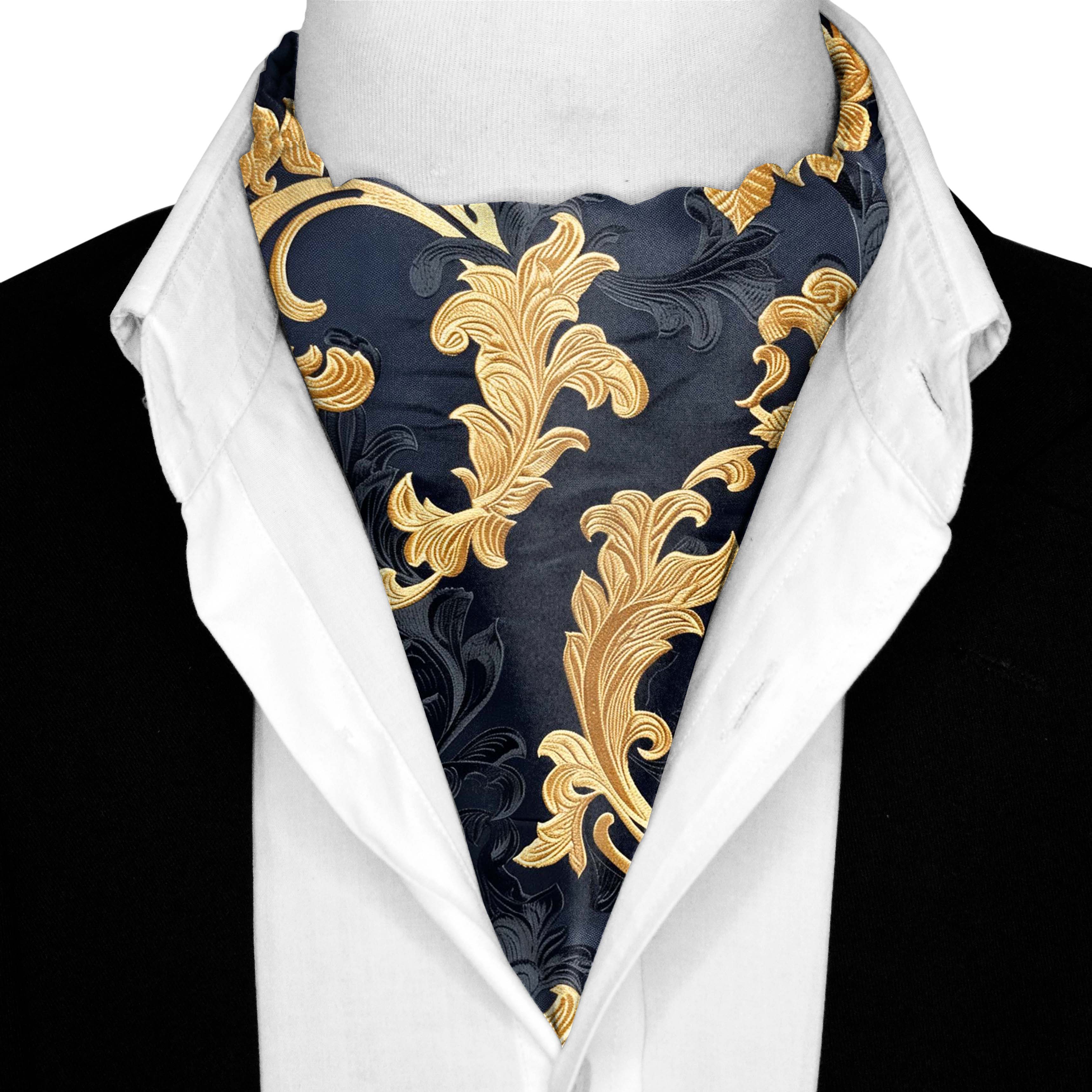 GENERATIVE SILK ASCOT AND POCKET SQUARE SET – PREMIUM COLLECTION