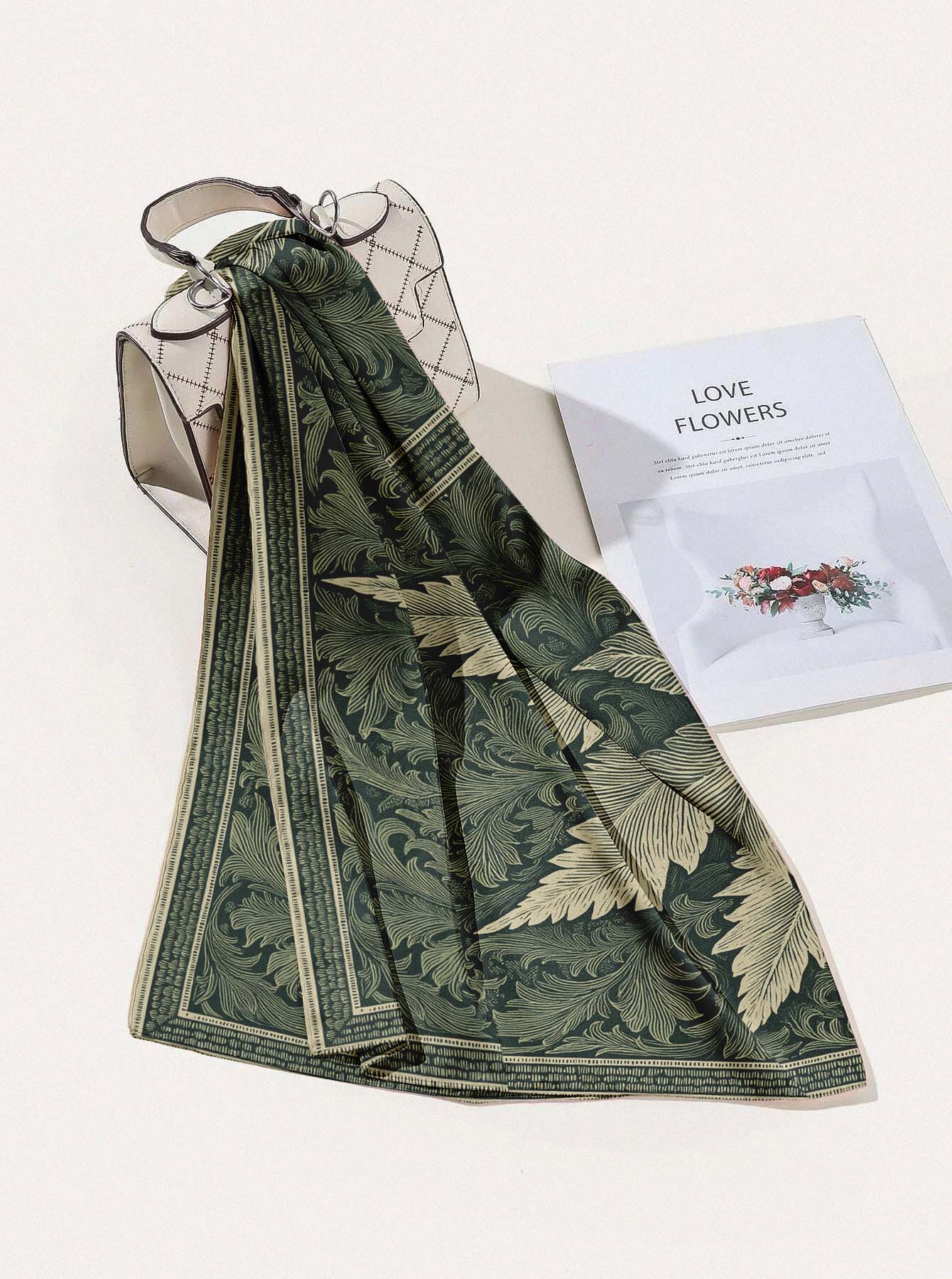 VERDANT SILK HEAD SCARF