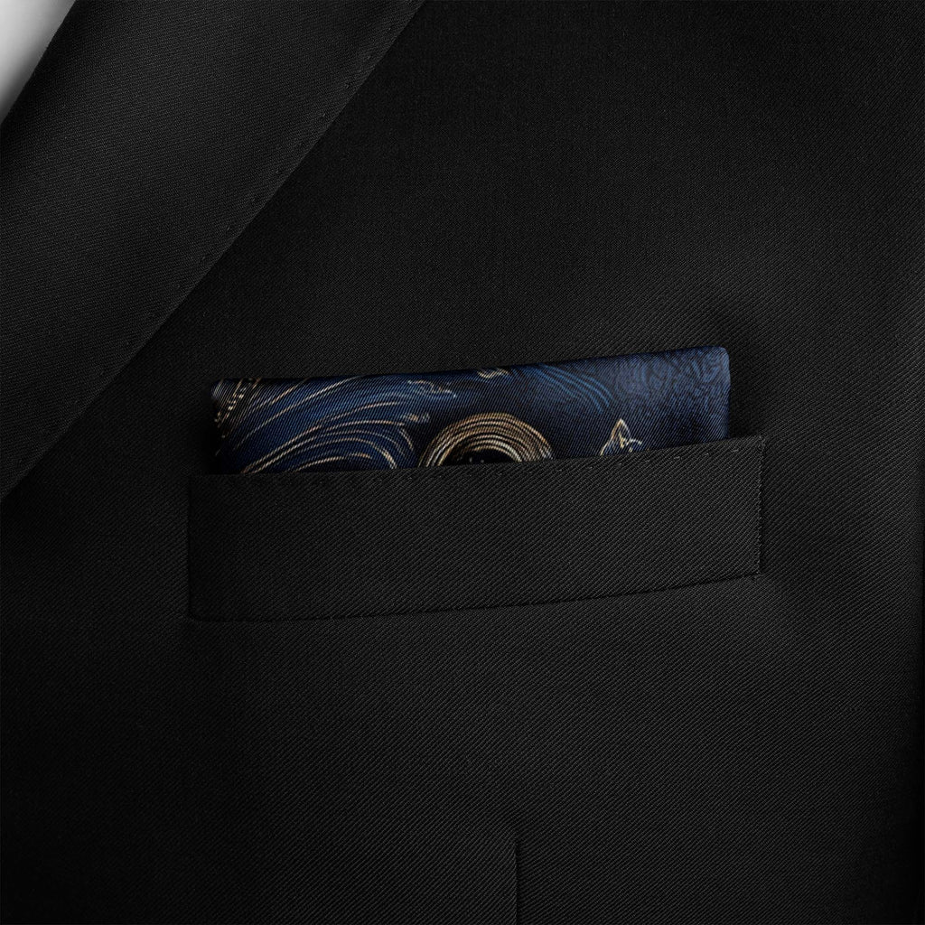 THE NIGHT ATELIER SILK POCKET SQUARE