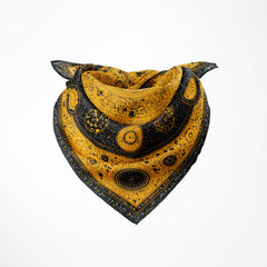 CELESTIAL GOLD SILK BANDANA