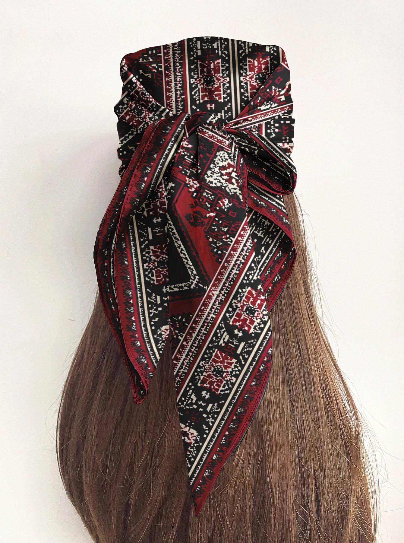 TATREEZ SILK HEAD SCARF