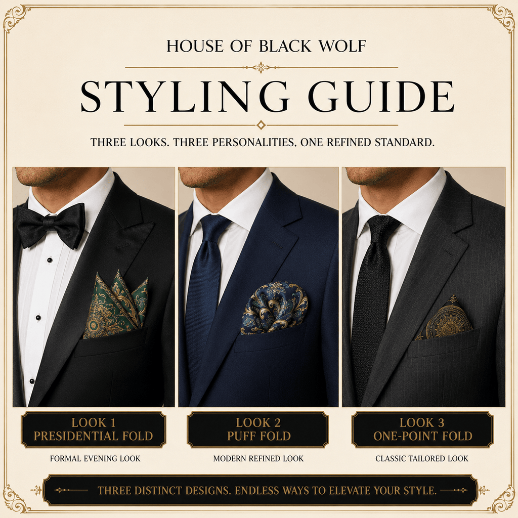 PACK OF 3 POCKET SQUARES