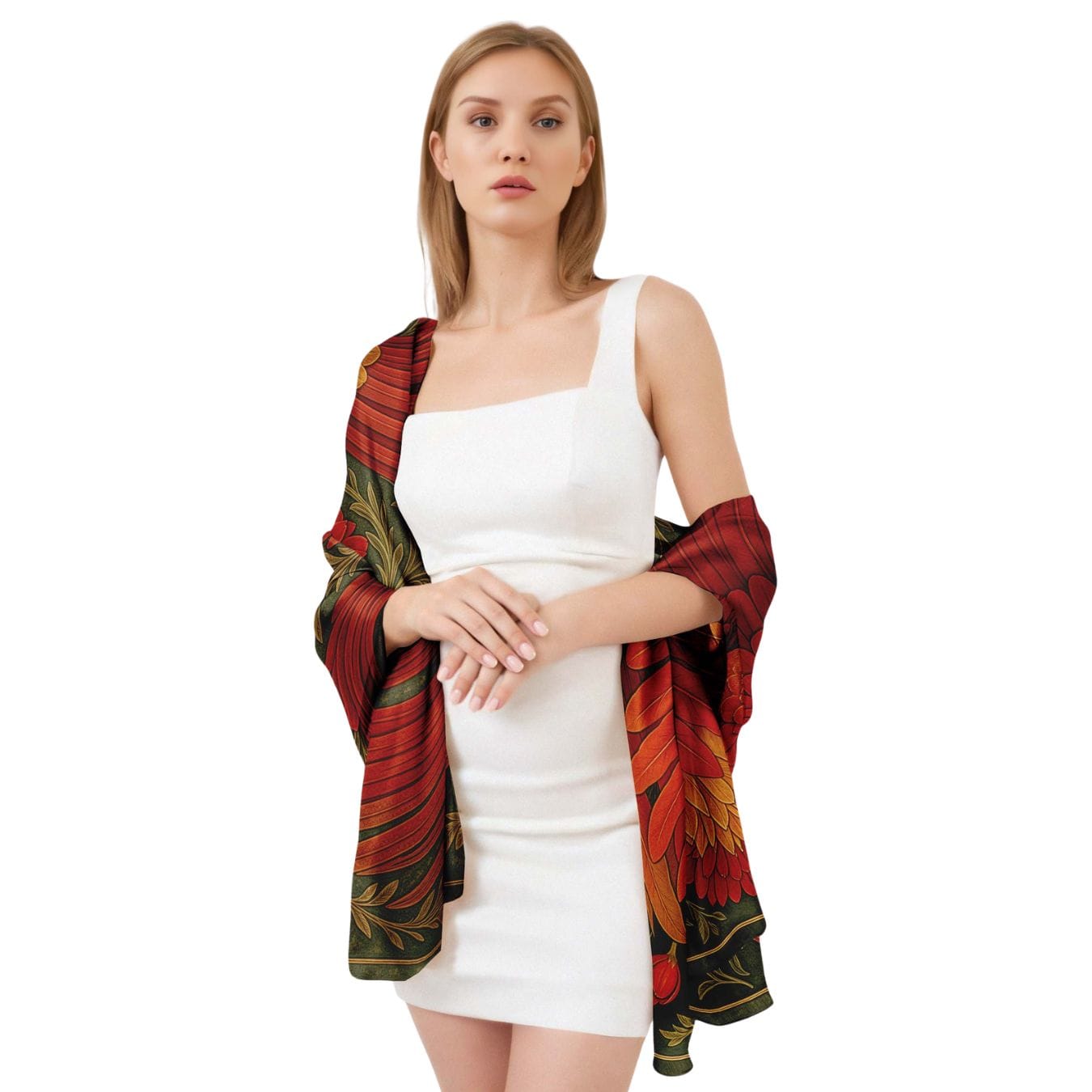 FIREBIRD SILK LONG LADIES SCARF