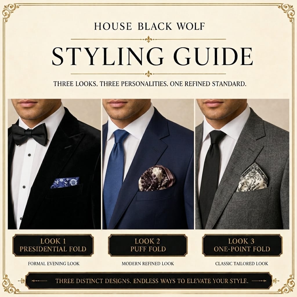 PACK OF 3 POCKET SQUARES