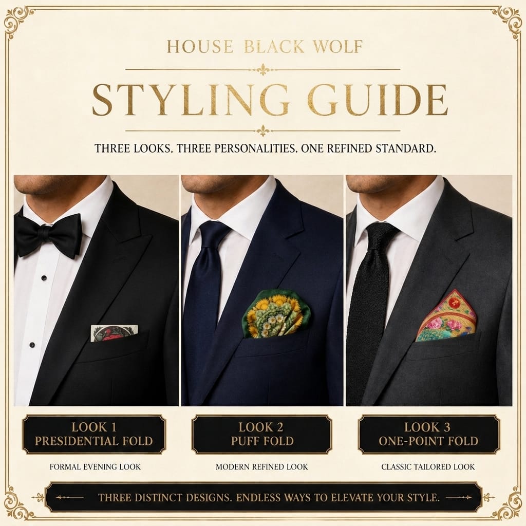 PACK OF 3 POCKET SQUARES