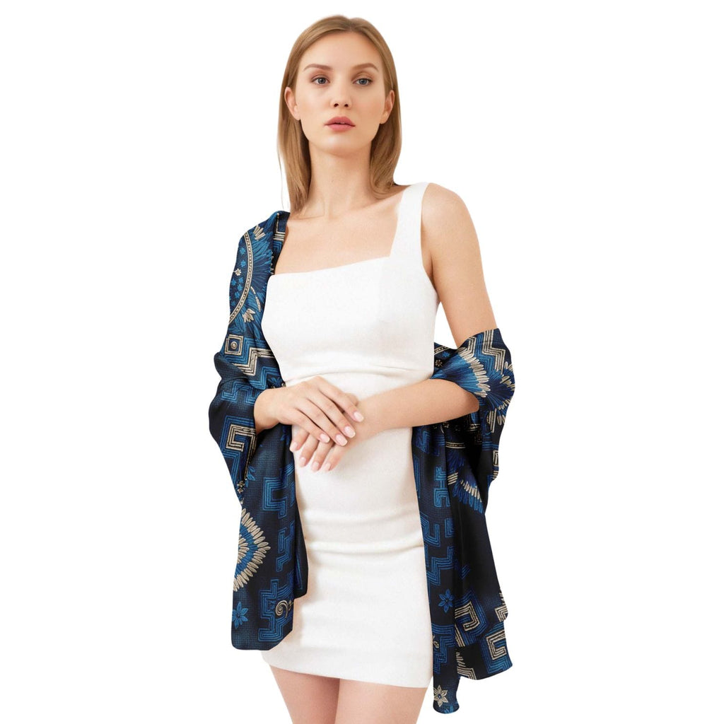 ALEX ART SILK LONG LADIES SCARF