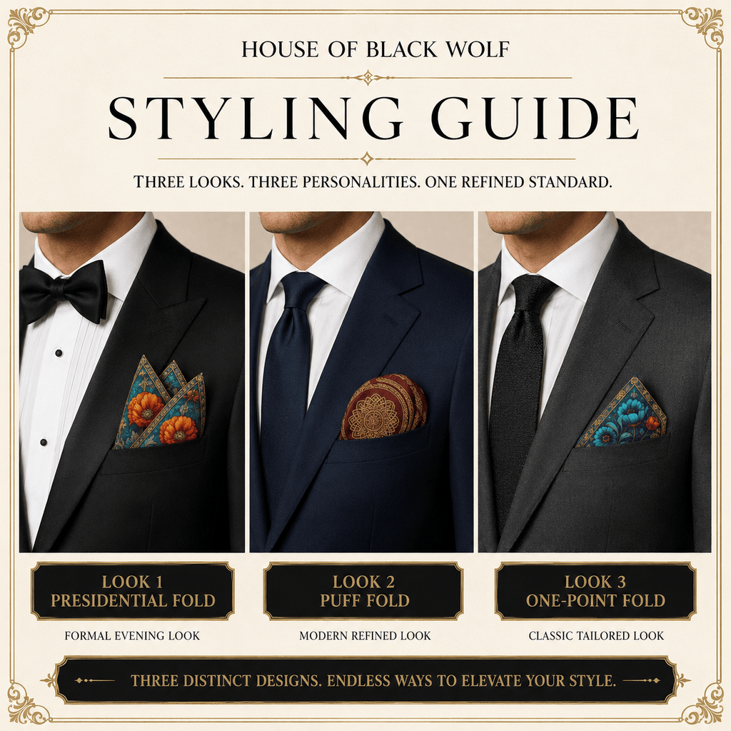 PACK OF 3 POCKET SQUARES