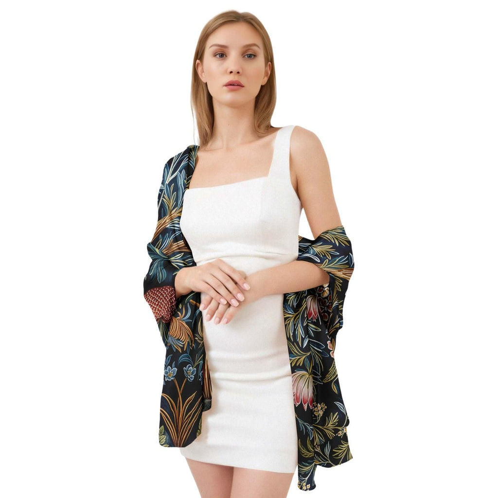 MORRIS MELSETTER SILK LONG LADIES SCARF