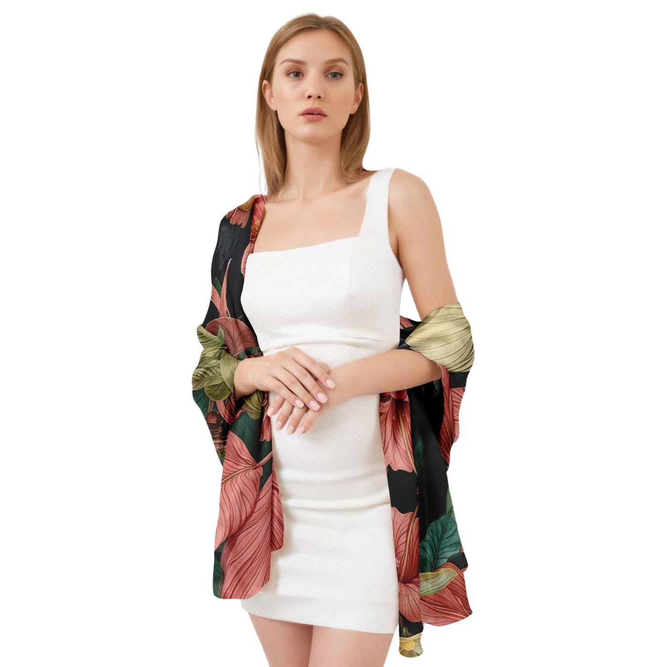 DESAIN POLA SILK LONG LADIES SCARF