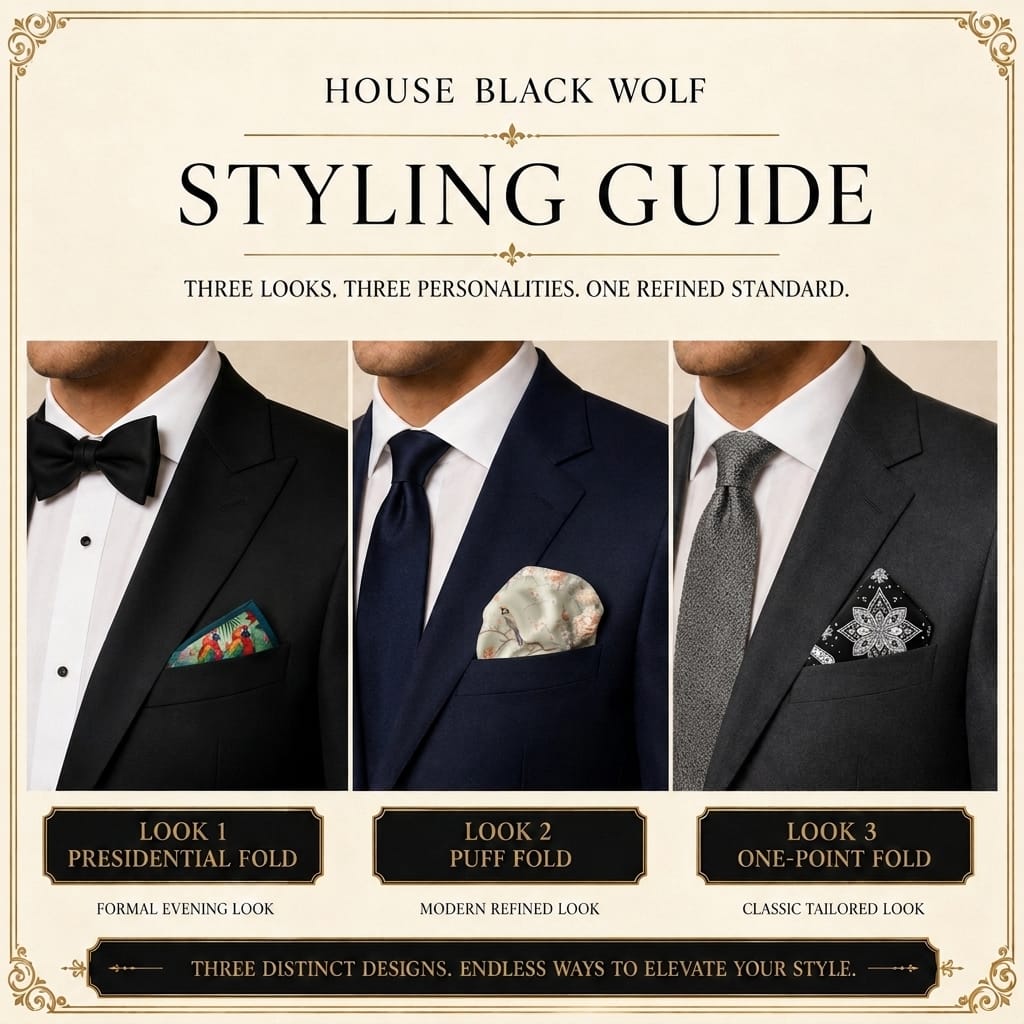 PACK OF 3 POCKET SQUARES