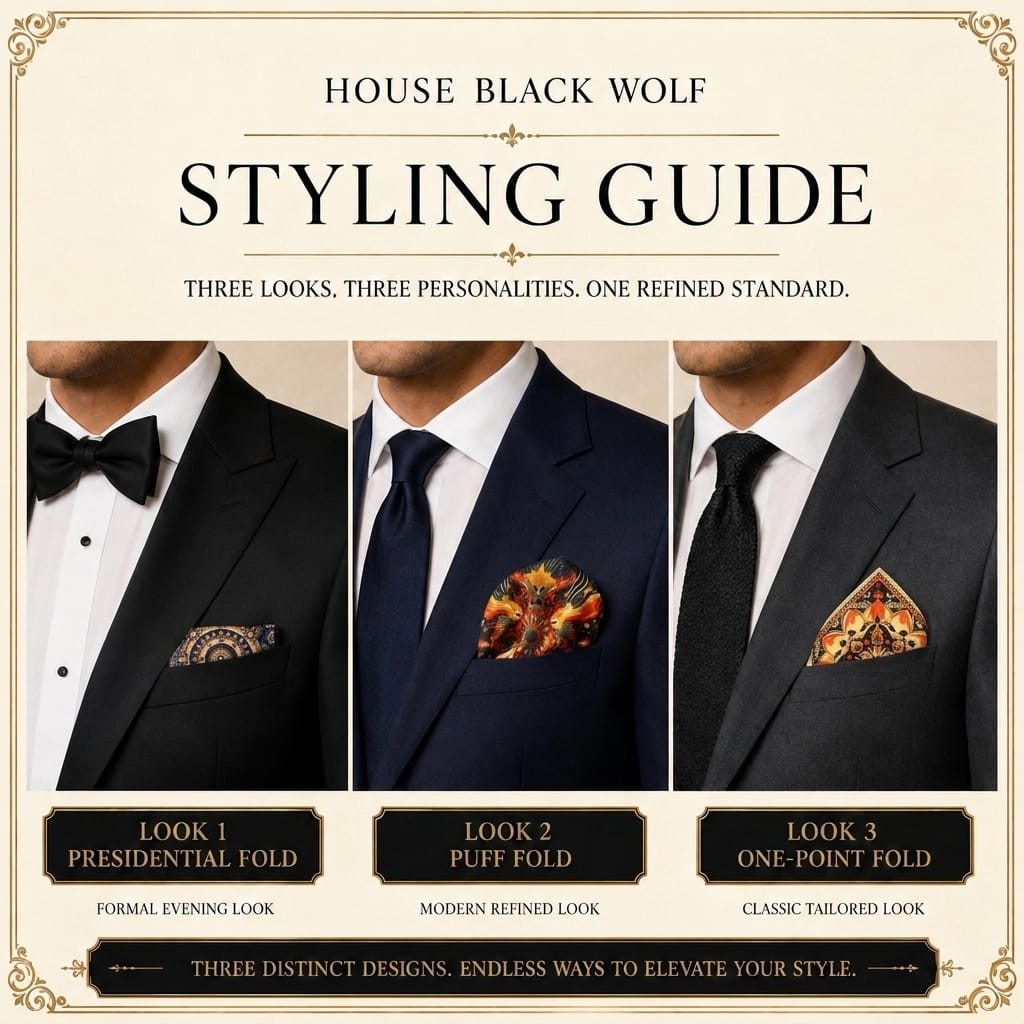 PACK OF 3 POCKET SQUARES