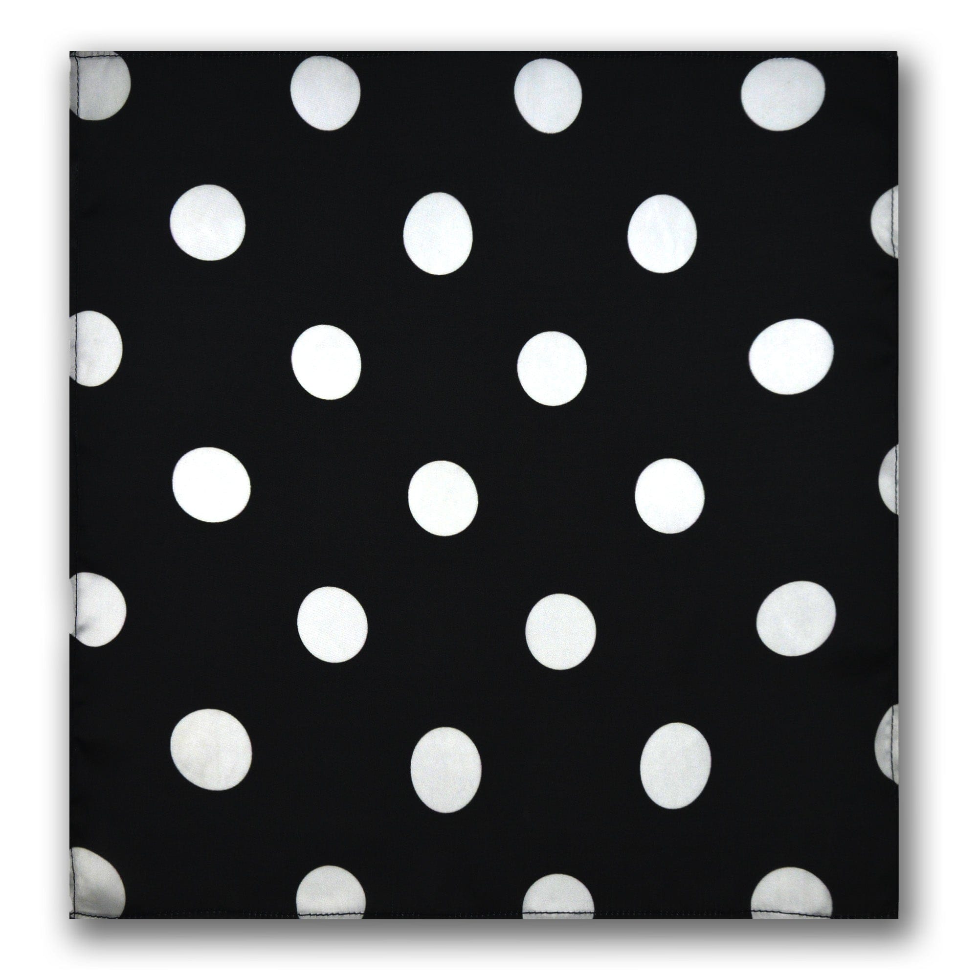 LARGE BLACK POLKA DOTS SCARF - PREMIUM COLLECTION