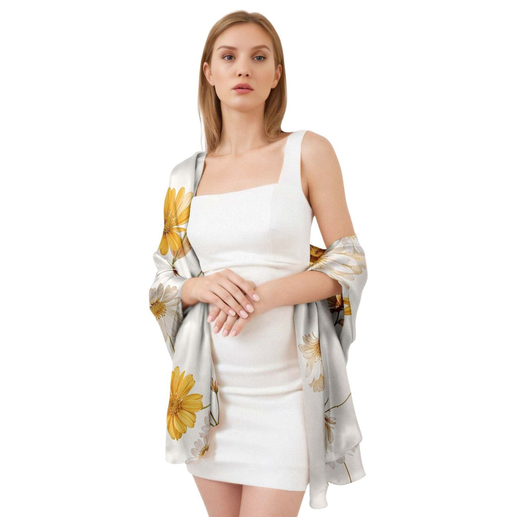DAISY WHISPER SILK LONG LADIES SCARF