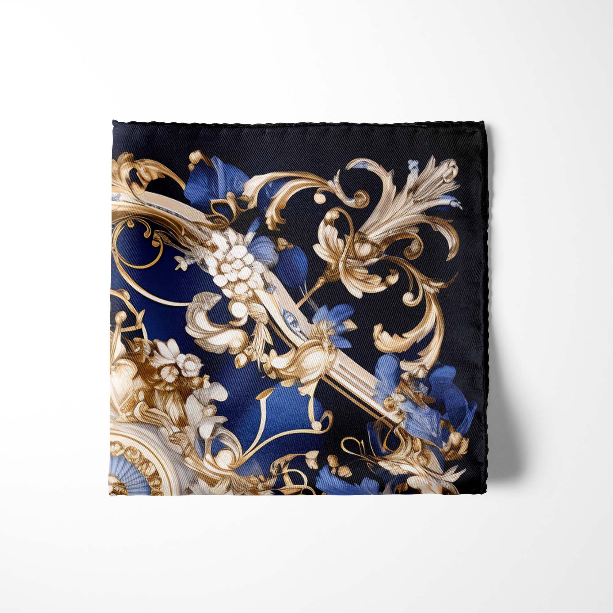 VICTORIAN FLORAL SILK POCKET SQUARES
