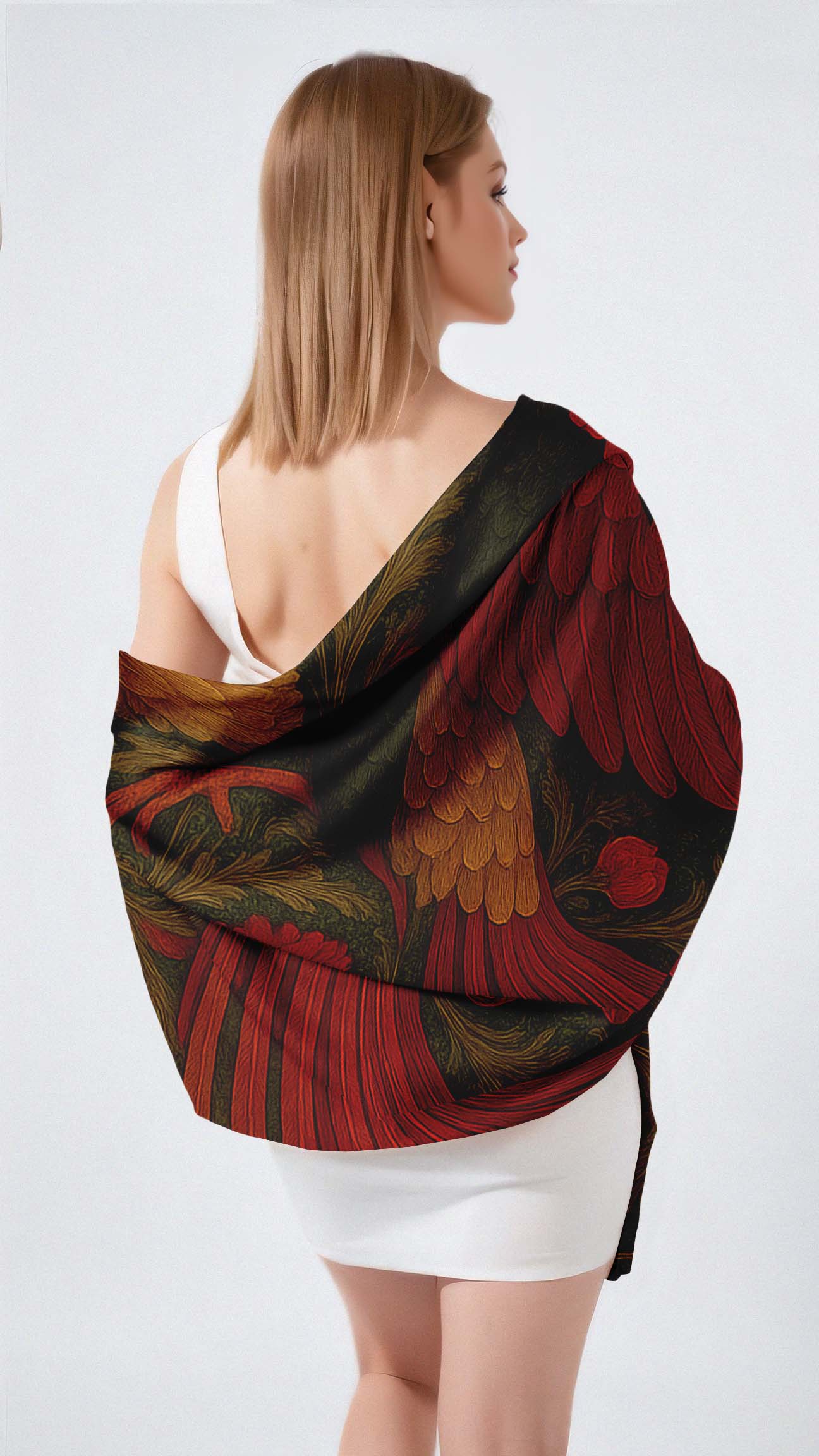 FIREBIRD SILK LONG LADIES SCARF