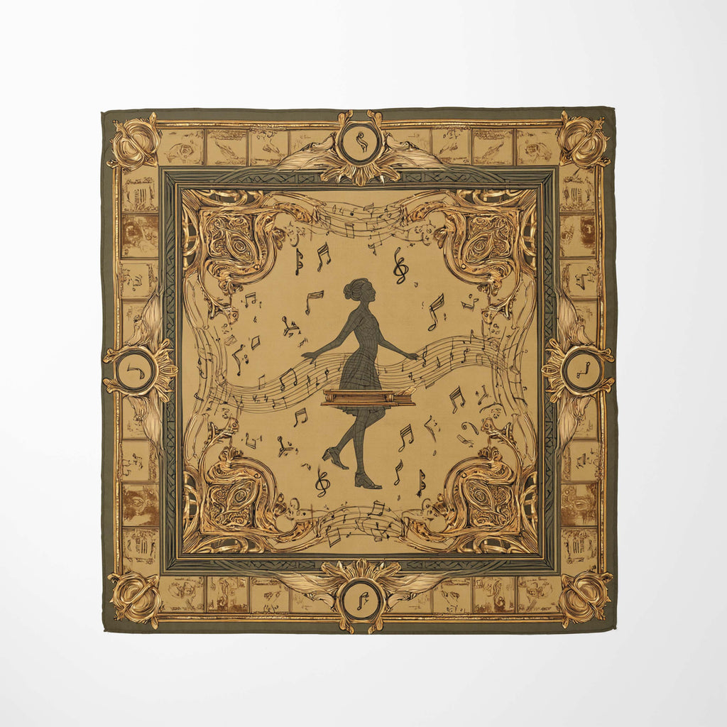 LADY OF MUSIC NECK SCARF