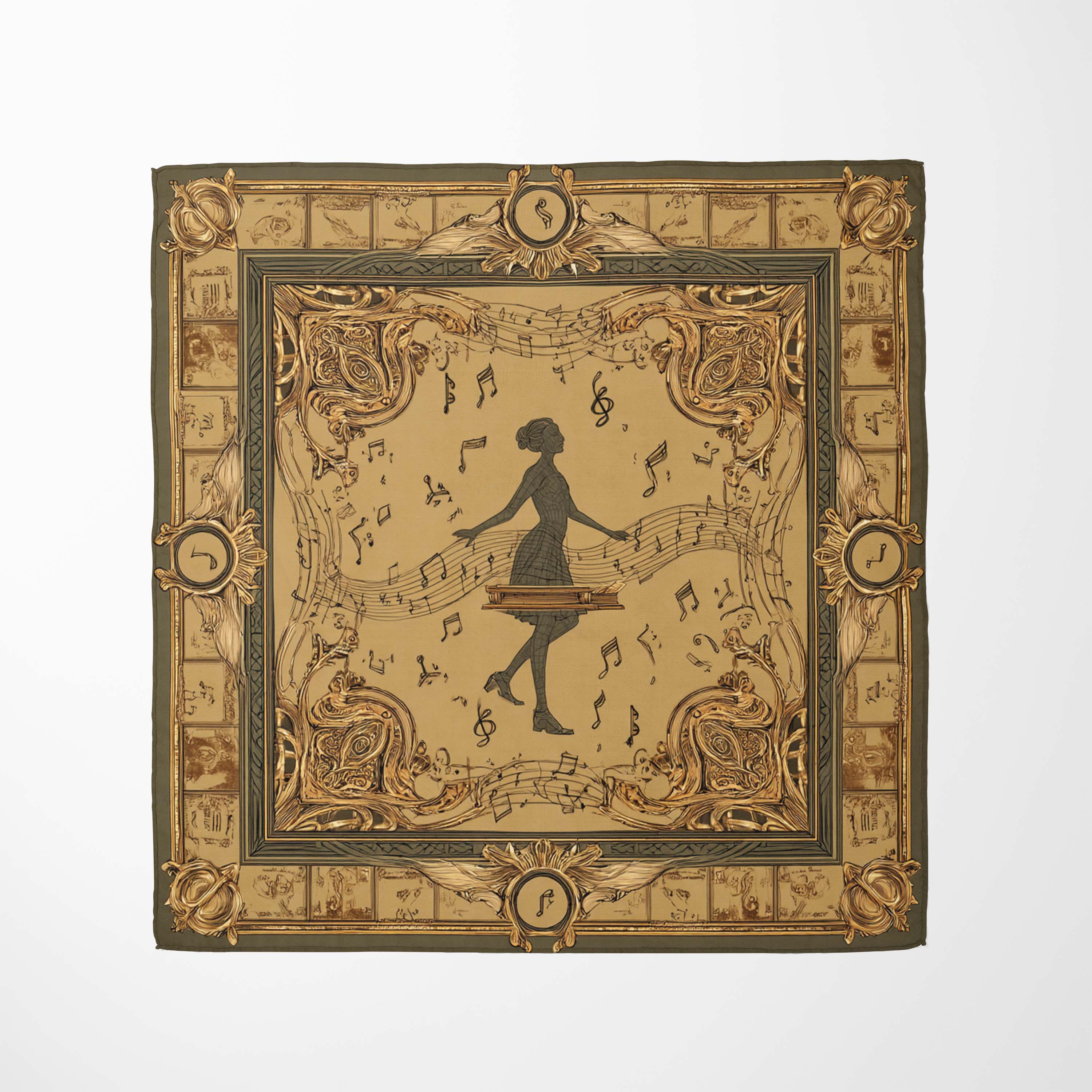 LADY OF MUSIC SILK BANDANA