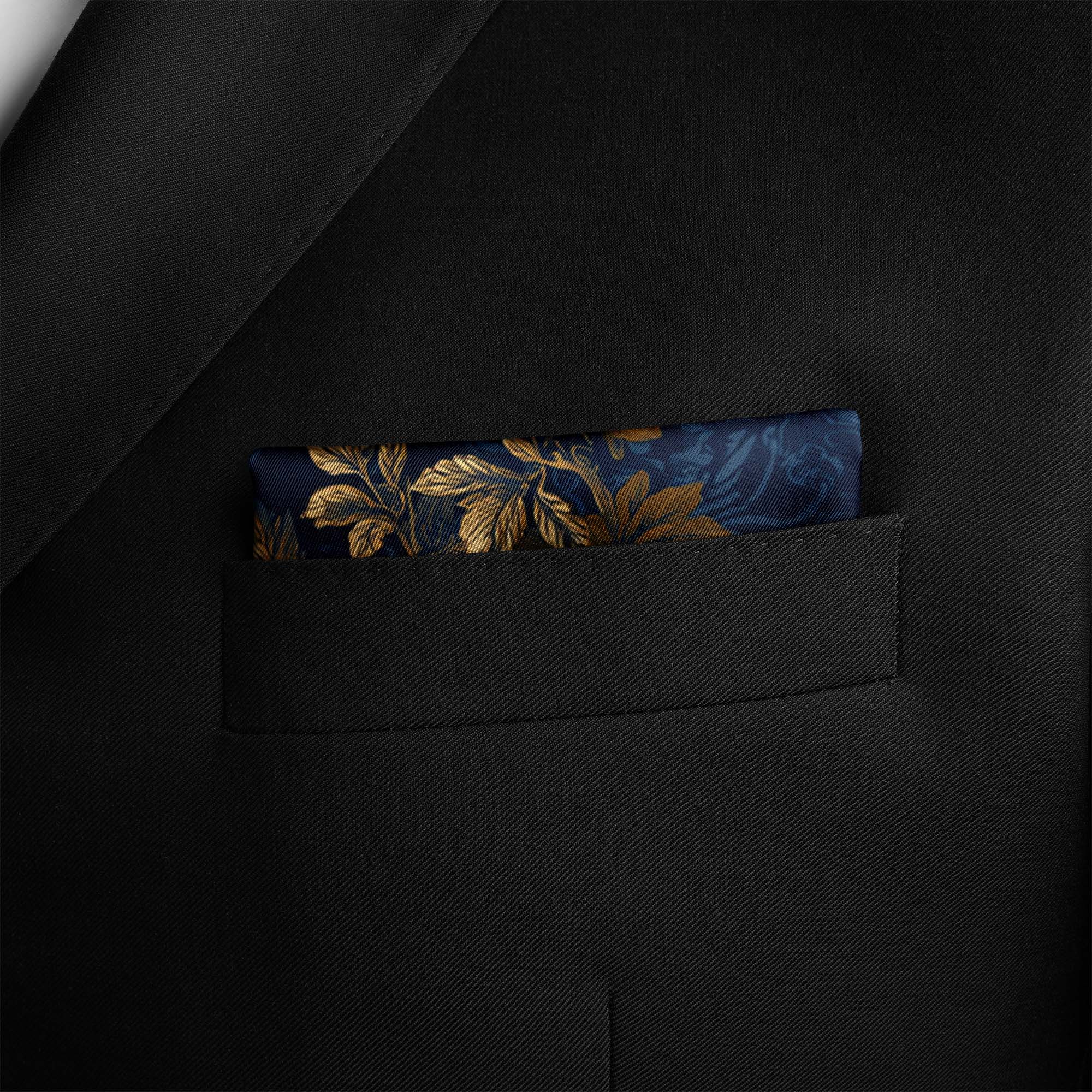 SILENT PROWL SILK POCKET SQUARE