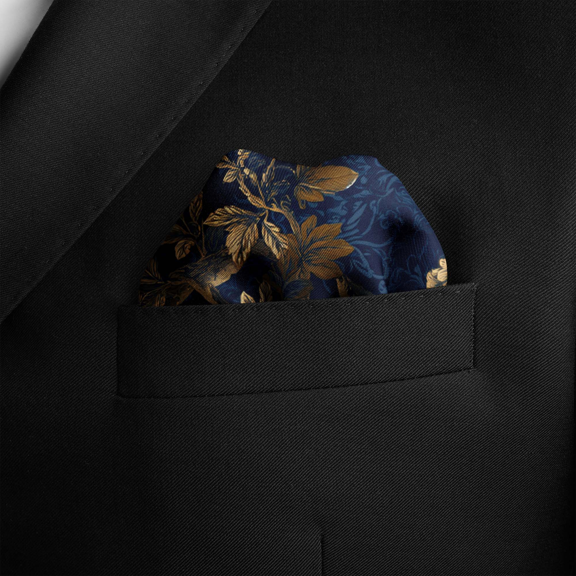 SILENT PROWL SILK POCKET SQUARE