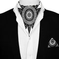 ETHNIC MANDALA  SILK ASCOT AND POCKET SQUARE SET – PREMIUM COLLECTION
