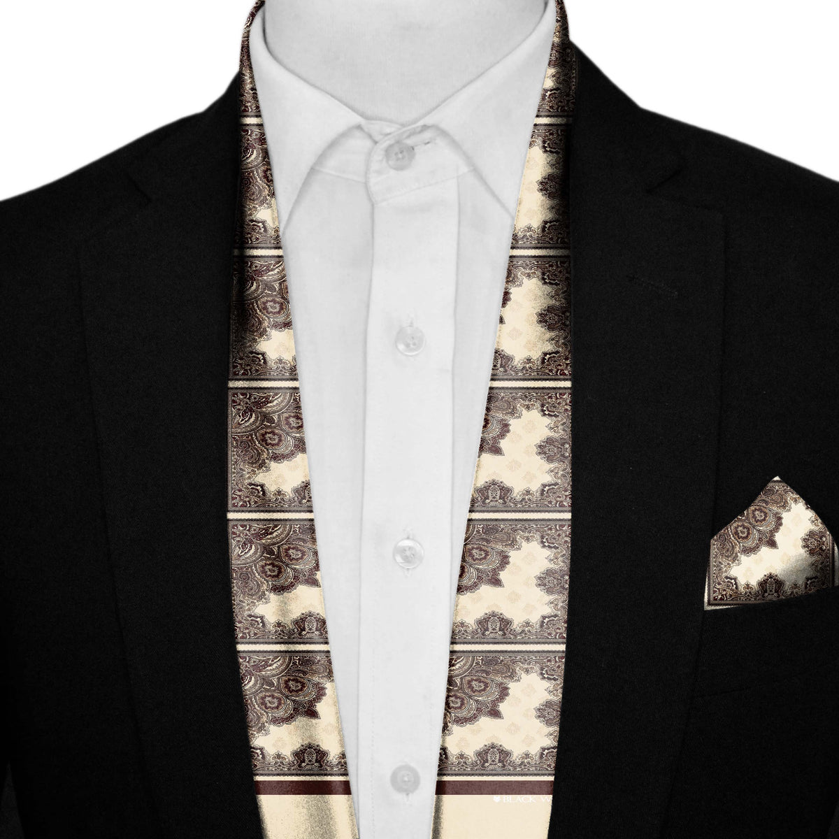 BAHAR MEN SCARF AND POCKET SQUARE SET – PREMIUM COLLECTION