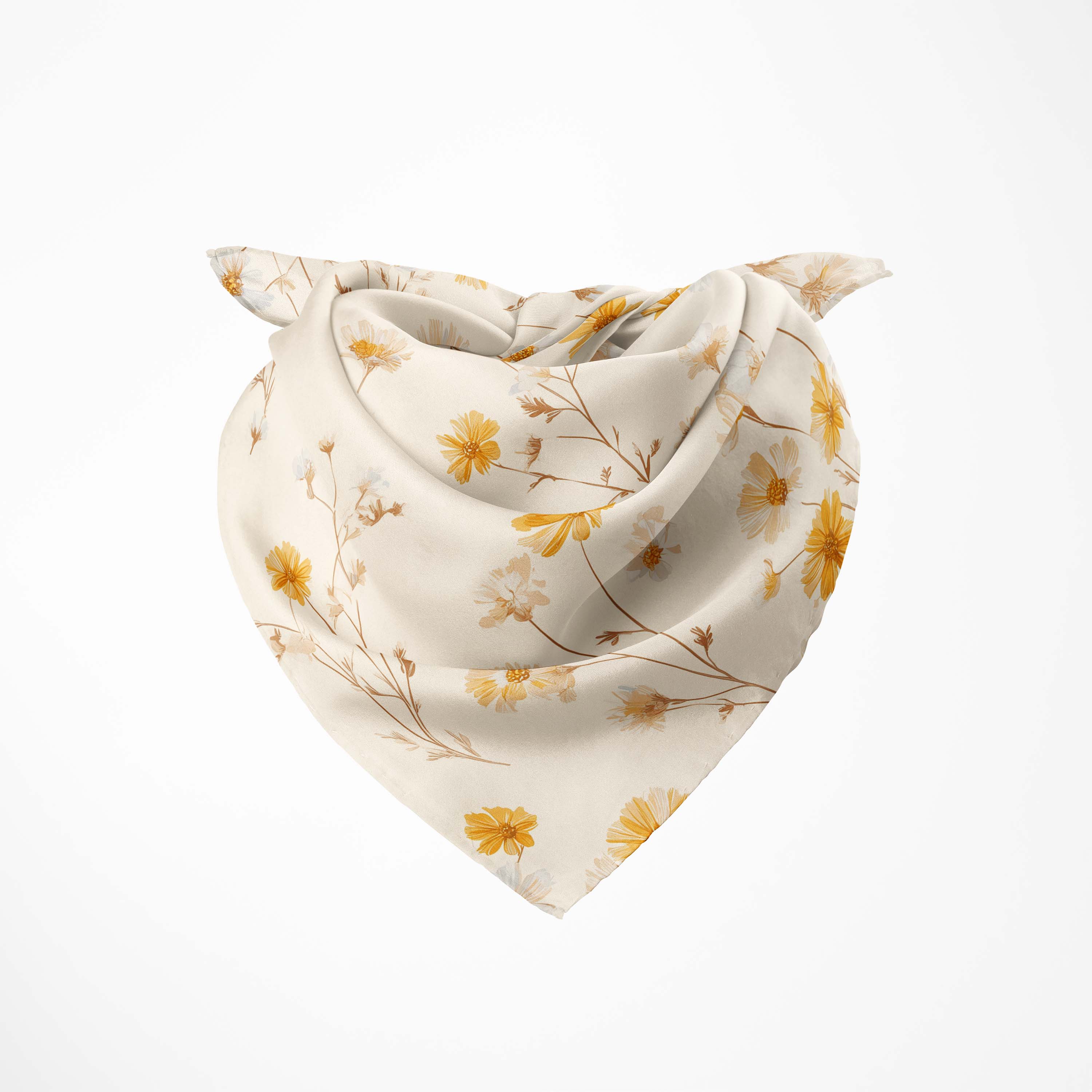 DAISY WHISPER SILK BANDANA