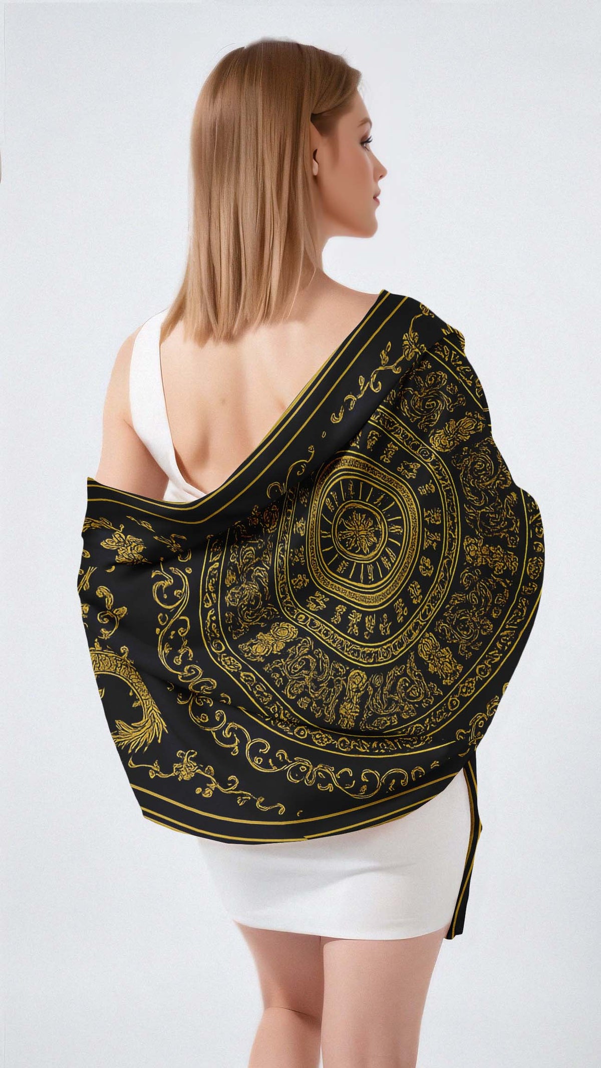 IMPERIAL DRAGON SILK LONG LADIES SCARF