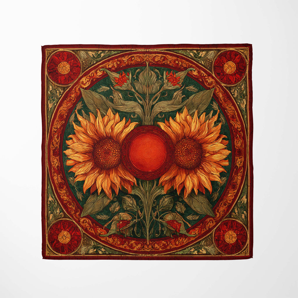 VIBRANT SUNFLOWER NECK SCARF