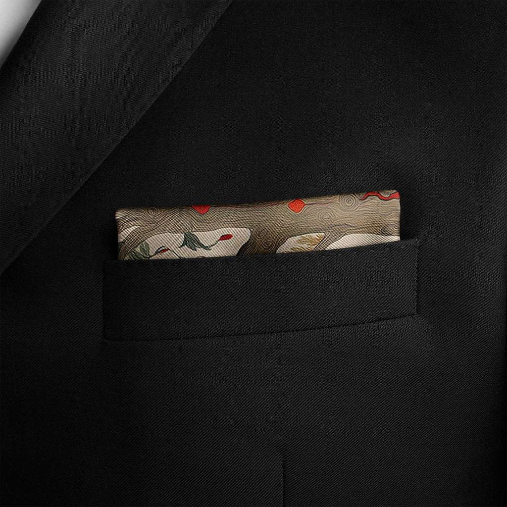 TREE OF LIFE SILK POCKET SQUARE