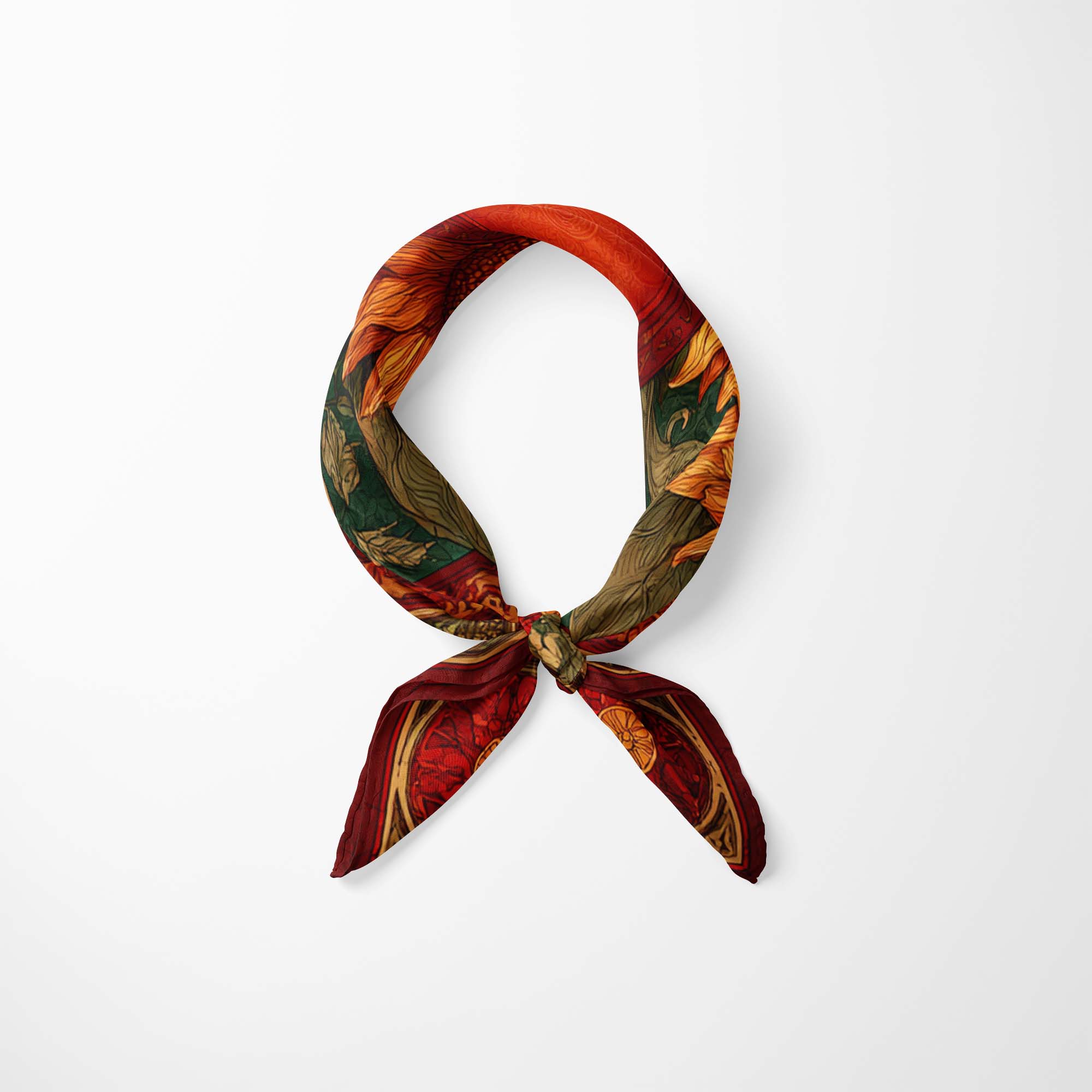 VIBRANT SUNFLOWER NECK SCARF