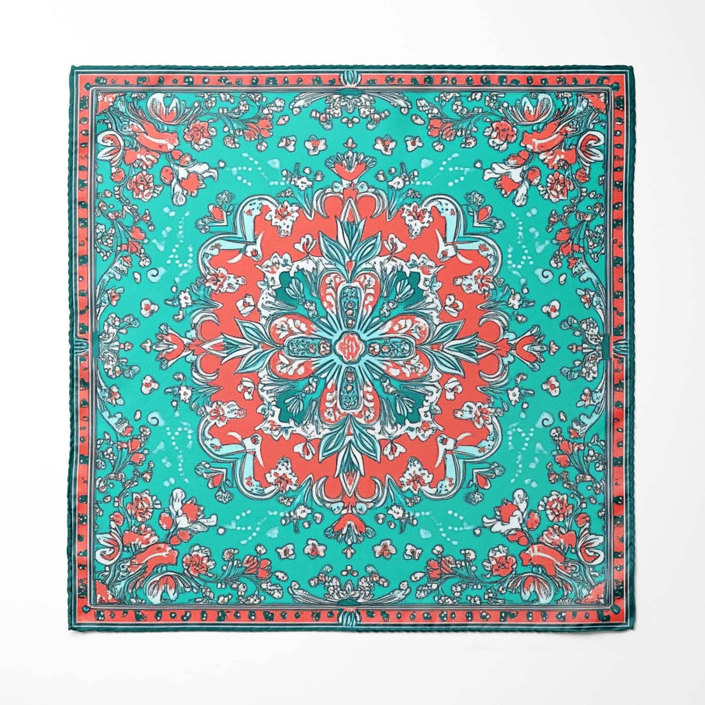 PAISLEY BANDANA SILK POCKET SQUARE