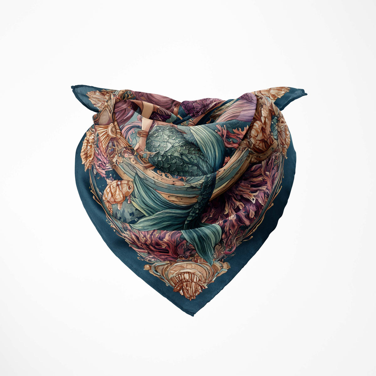 ART NOUVEAU SILK BANDANA