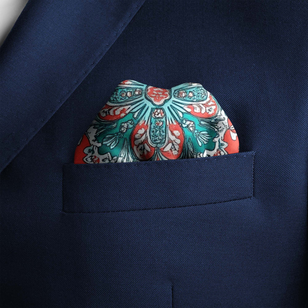 PAISLEY BANDANA SILK POCKET SQUARE