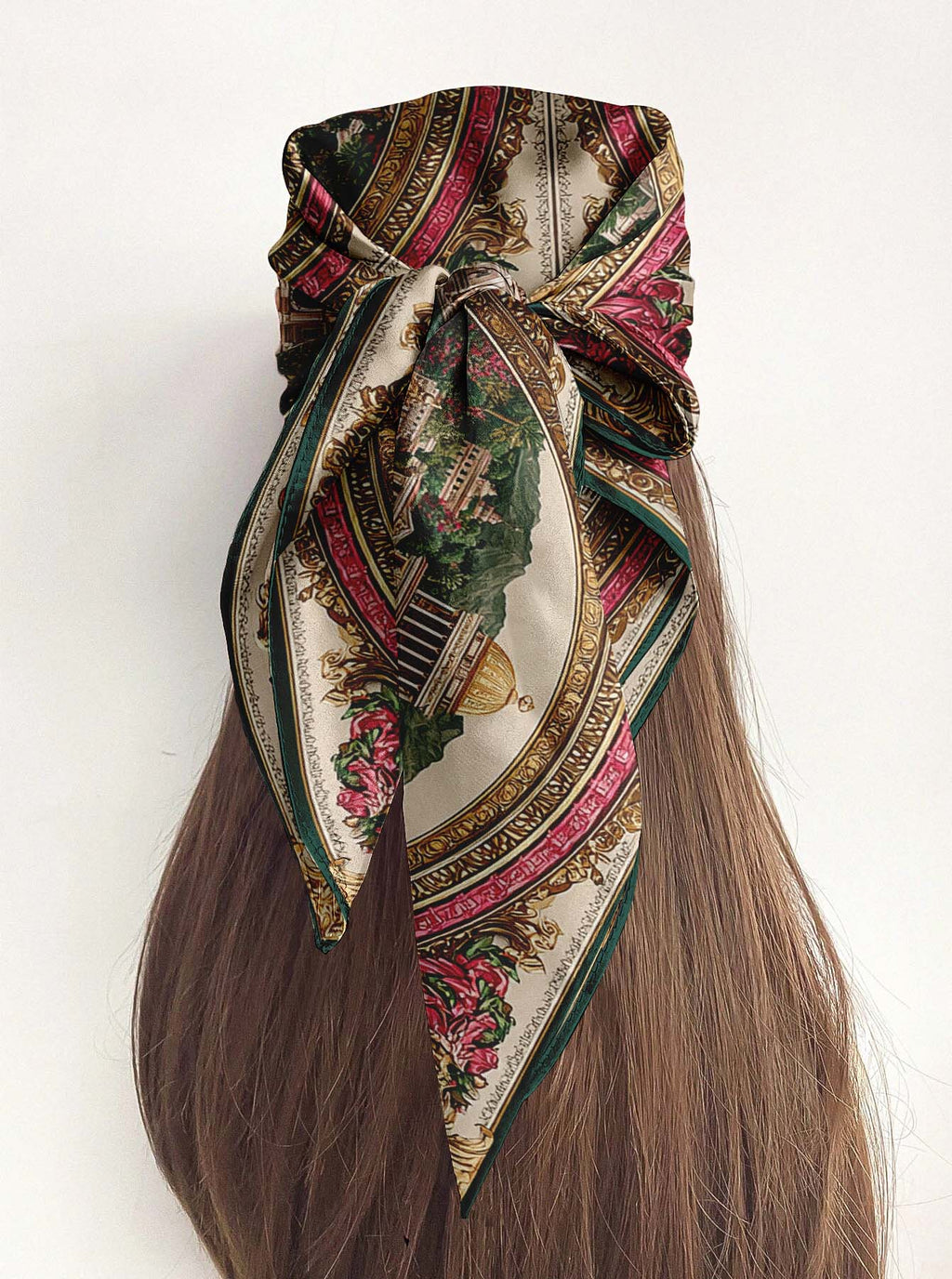 IMPERIAL FLORENTINE SILK HEAD SCARF