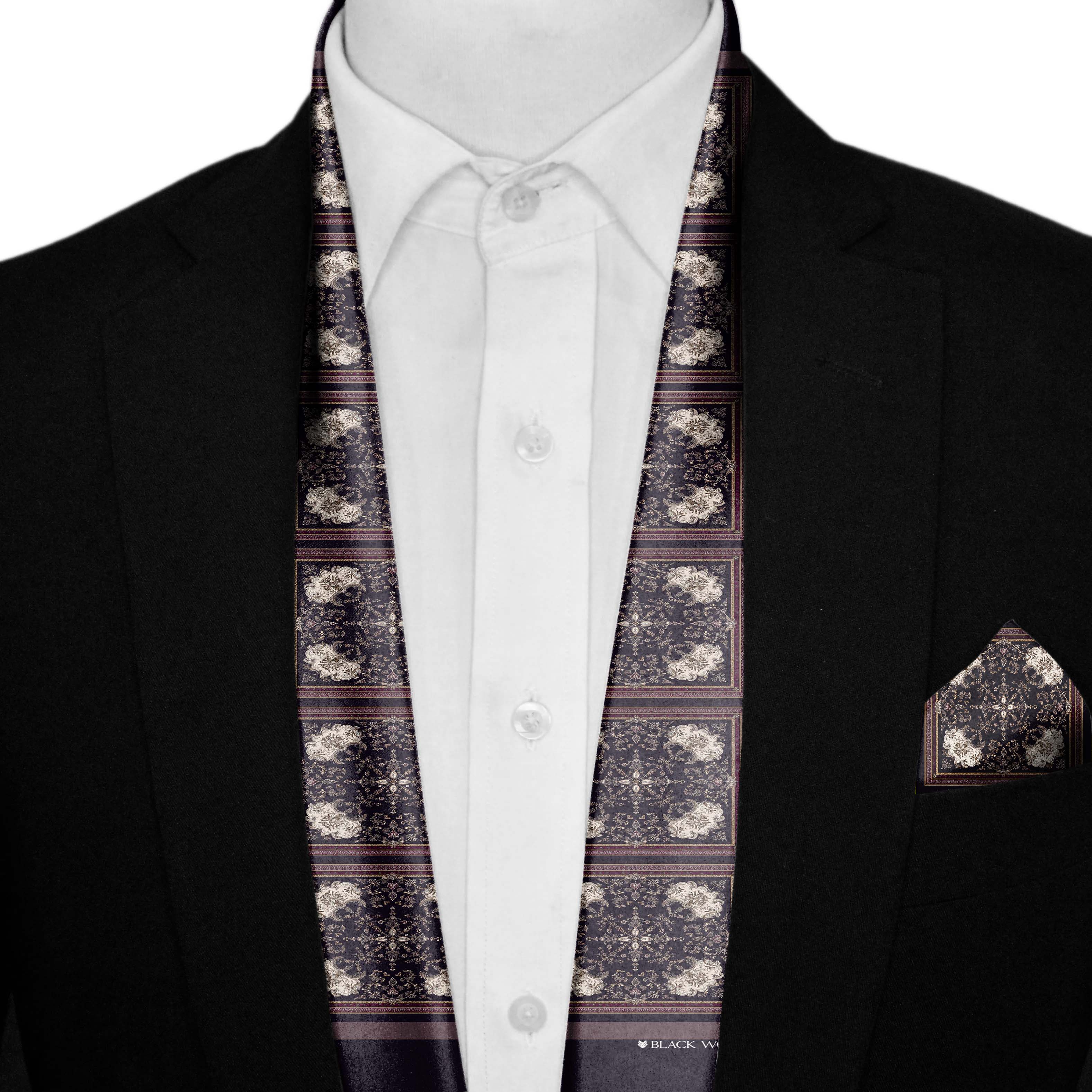 NOCTURNE MEN SCARF AND POCKET SQUARE SET – PREMIUM COLLECTION