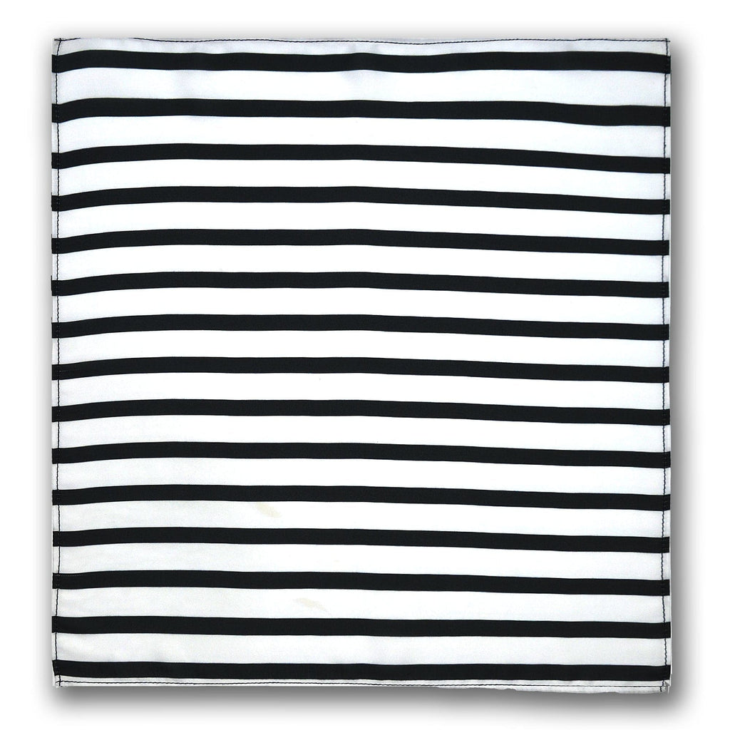 WHITE STRIPES SILK ASCOT – PREMIUM COLLECTION