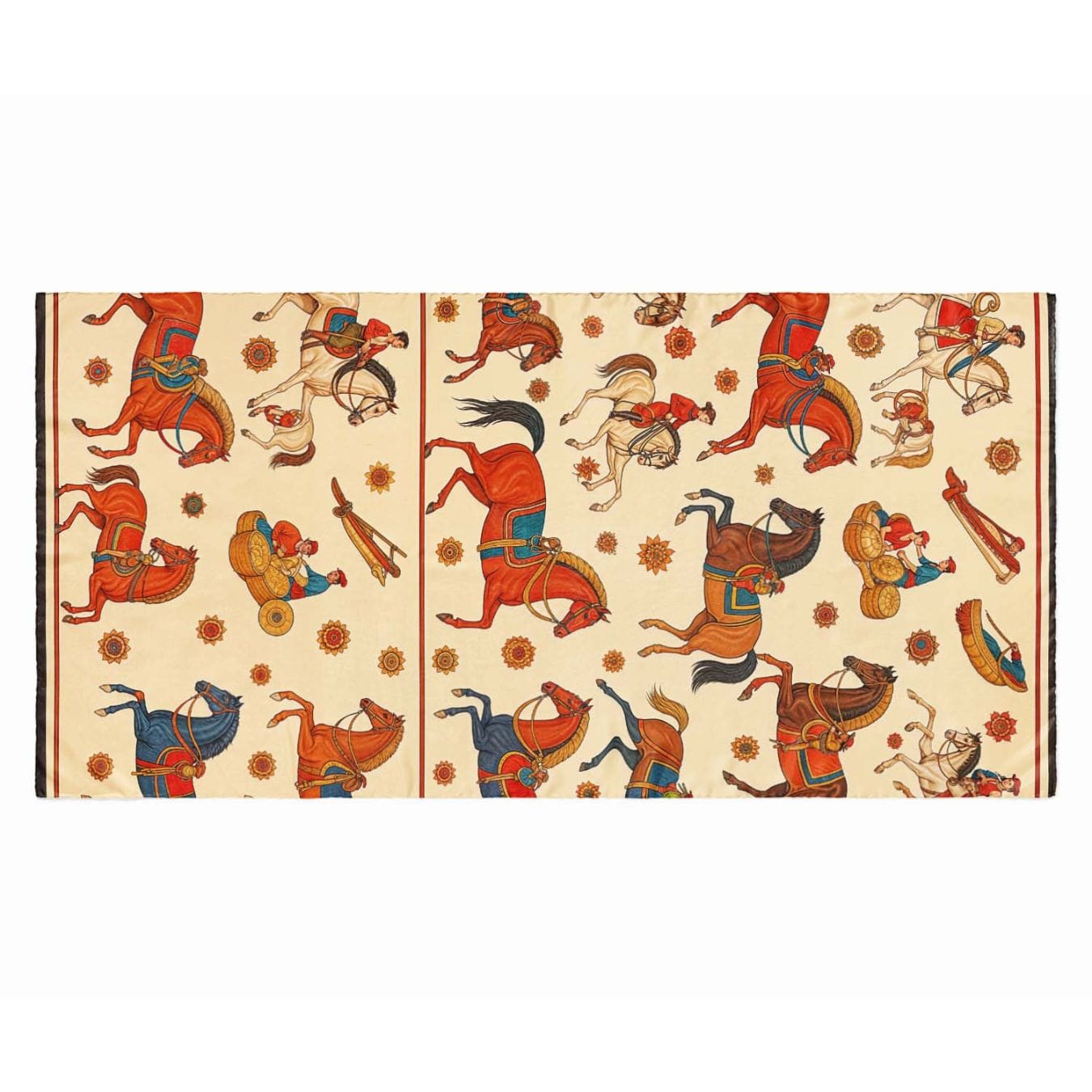 EQUESTRIAN PARADE SILK LONG LADIES SCARF